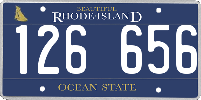RI license plate 126656