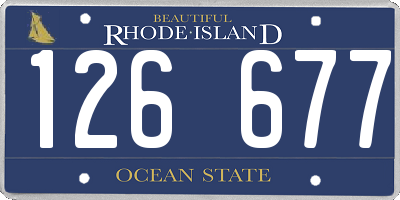 RI license plate 126677