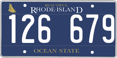 RI license plate 126679