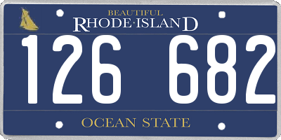 RI license plate 126682