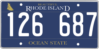 RI license plate 126687