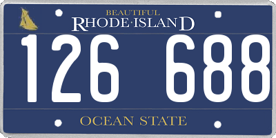 RI license plate 126688