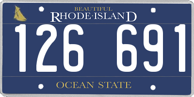 RI license plate 126691