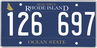 RI license plate 126697