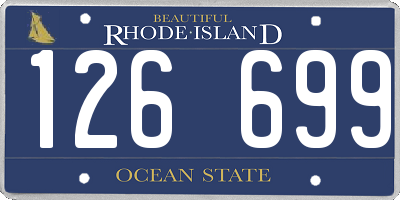 RI license plate 126699