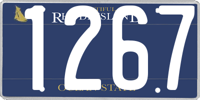 RI license plate 1267