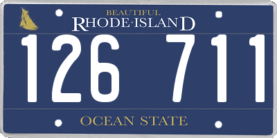 RI license plate 126711