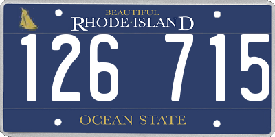RI license plate 126715