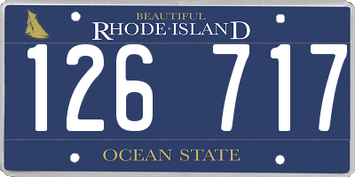RI license plate 126717