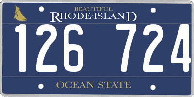 RI license plate 126724