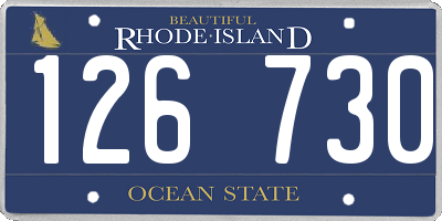 RI license plate 126730