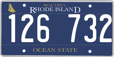 RI license plate 126732