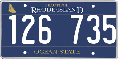 RI license plate 126735