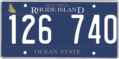 RI license plate 126740
