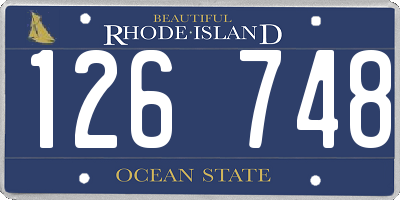 RI license plate 126748