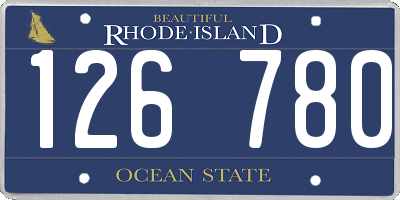 RI license plate 126780