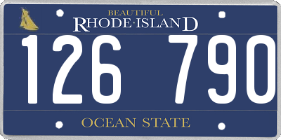RI license plate 126790