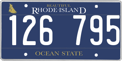 RI license plate 126795
