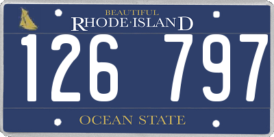 RI license plate 126797