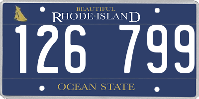 RI license plate 126799