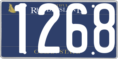 RI license plate 1268