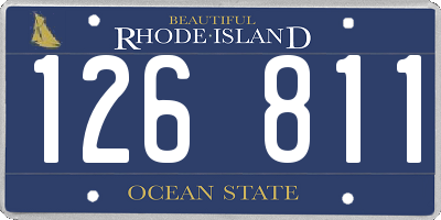 RI license plate 126811