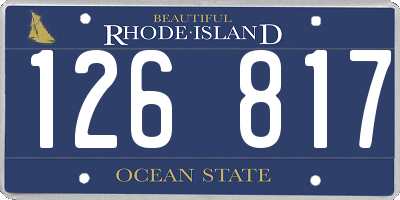 RI license plate 126817