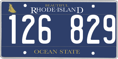 RI license plate 126829