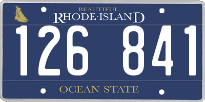 RI license plate 126841