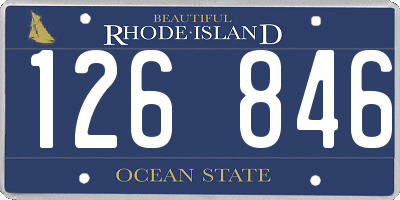 RI license plate 126846