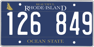 RI license plate 126849