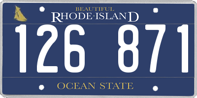 RI license plate 126871