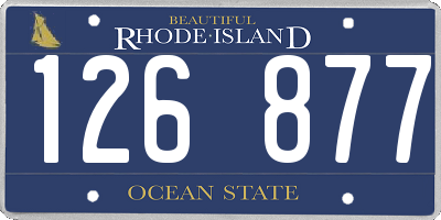 RI license plate 126877