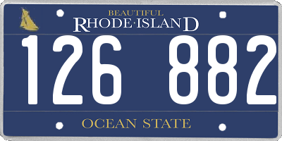 RI license plate 126882