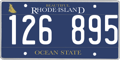 RI license plate 126895