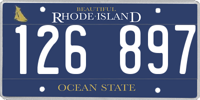 RI license plate 126897