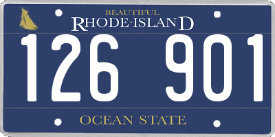 RI license plate 126901