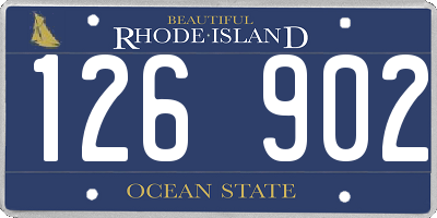 RI license plate 126902
