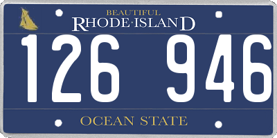 RI license plate 126946