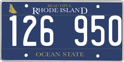 RI license plate 126950