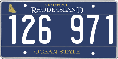 RI license plate 126971