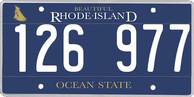 RI license plate 126977
