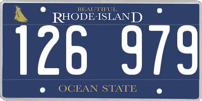 RI license plate 126979