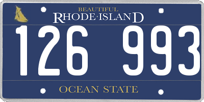 RI license plate 126993