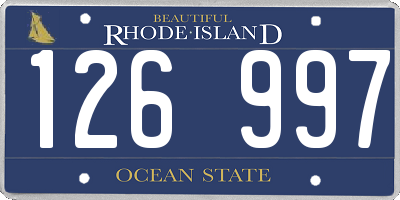 RI license plate 126997
