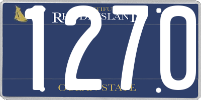 RI license plate 1270
