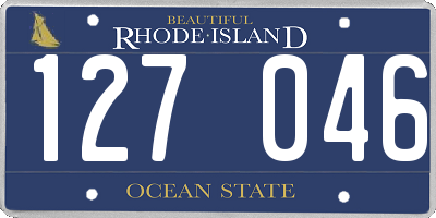 RI license plate 127046