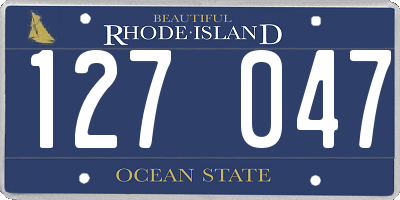 RI license plate 127047