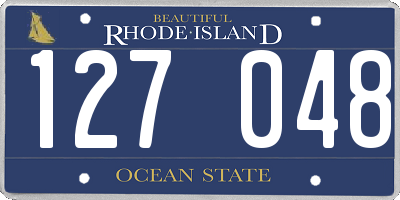 RI license plate 127048