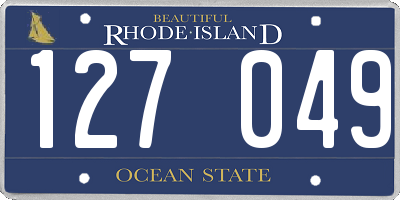 RI license plate 127049